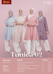 keke tunik terbaru - RICIS TUNICA 02 BY KEKE - Tunik polos adem