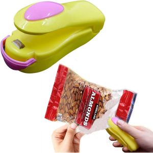 Mesin Mini Penyegel Plastik Makanan Sealler Press Plastik Sealer Mini Elektrik Alat Perekat Plastik