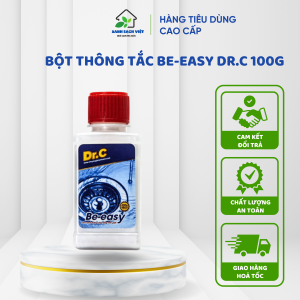 Bột Thông Tắc Be-Easy DR.C 100g Làm Sạch Đường Ống Cống Thoát Nước Chậu Rửa Loại Bỏ Mùi Khó Chịu Trong Ống