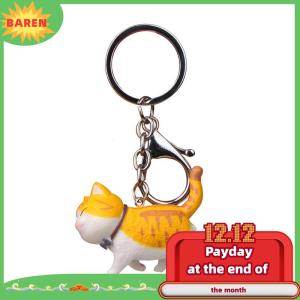 BAREN พวงกุญแจรูปแมวลูกแมวน่ารักใหม่พวงกุญแจกระเป๋าถือจี้เครื่องประดับของขวัญสำหรับเด็ก