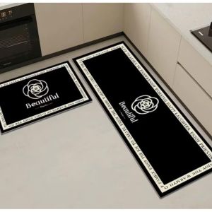 Combo 2 thảm bếp silicon chống thấm chống trơn trượt – 1 thảm dài 40x120 & 1 ngắn 40x60cm Phukienprocare