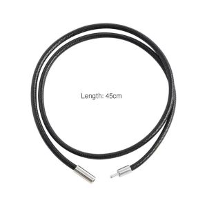 45-80cm 1.5mm Black Leather Cord Necklace Cord Wax Rope Lace Chain with Stainless Steel Rotary Clasp for DIY Necklaces Jewelry Black Upscale Rope Leather Rope Necklace Rope Mens and Womens Gold Crystal Jade Pendant Lanyard Pendant Strap Pendant Wax Rope