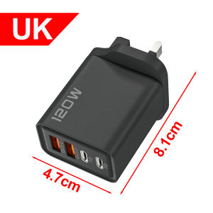 \ud83d\udd25Hot Sale\ud83d\udd25 120W/65W USB Charger Fast Charging Multiple Types UK Mobile Phone Adapter for IPhone 16 15 Samsung Xiaomi Quick Chargers
