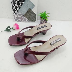 Toko Alika - Sandal Wanita Jepit Slop Marun Terbaru