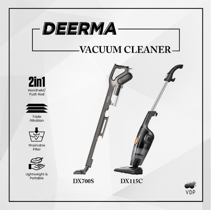 Deerma Vacuum Cleaner DX115C / DX700S Handheld Mini Vacuum with High Power Suction Dust Cleaner