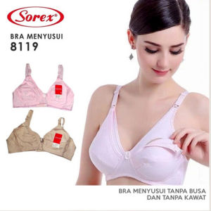 BRA BH Sorek Sorex 8119 Ibu Menyusui Nursing Bra size 34 36 38 40 42 Tanpa Kawat dan Busa-Vegasus