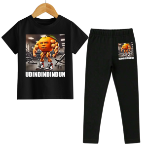 Setelan Baju Tidur Anak Laki Motif Anomali Tungtungtung Sahur