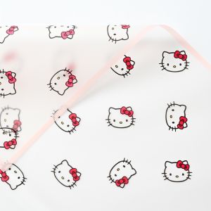 Kertas Bunga Buket Transparan Frame List Hello Kitty Flower Wrapping Paper Frame Cellophane KB81