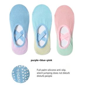 Non-slip Yoga Socks Breathable Sweat-wicking Silicone Grip Non-slip Cushioning Comfort