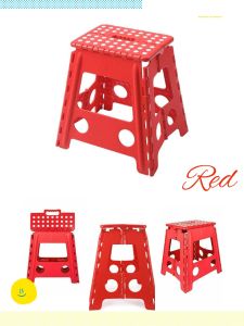 Foldable Step Stool with Handle Heavy Duty Lightweight Folding Multipurpose Stool Chair Indoor Outdoor Stool Chair