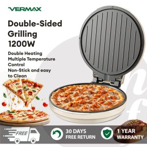 Sonifer Multifunction Electric Grill & Panini Press Sandwich Maker Non Stick Electric Frying Pan Fit Any Type or Size of Food Cool touch & Stainless Housing