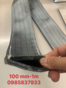 Dây bọc cáp vải cẩu hàng bản 100 mm dài 1.0 m Hàn Quốc dùng bảo vệ dây không bị cứa đứt tại Máy NTT