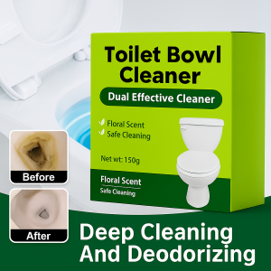 Fresh Scent Dual Action Toilet Block Highly Effective Toilet Bowl Cleaner Limescale Remover Can Clean Yellow Urine Stains Mold Stains Water Stain