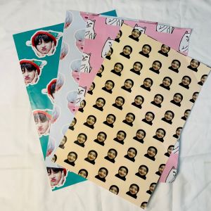 CETAK KERTAS KADO CUSTOM BISA KPOP / Idol pakai foto sendiri | CETAK GIFT PAPER VIRAL