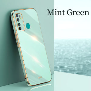 YBD Plating phone Case For Infinix Hot 9 Play X680 X655C Casing Precise Camera Protection cases Luxury Straight Edge Cover