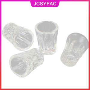 JCSYFAC 4 món bộ Phụ kiện nhà búp bê thu nhỏ Tách nhựa trong suốt mô phỏng kiểu mẫu
