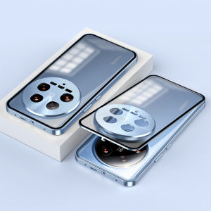 Ốp viền hợp kim nhôm Khung Nam Châm Đóng Kim Loại Mờ Ốp lưng cho Xiaomi Mi 13T Pro Mi 14 Siêu 14 Civi Mi 15 Pro vỏ điện thoại