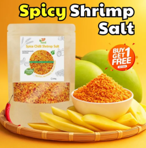 【BEST SELLER】Premium Chili Shrimp Salt 500G – Real Dried Shrimp & Chili Blend Great with Fruits and Noodles