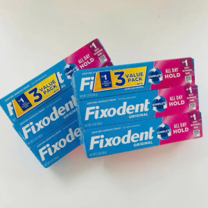 Keo Dán Răng Giả Fixodent Original 68g - Giữ Hàm Chắc An Toàn Cho Nướu