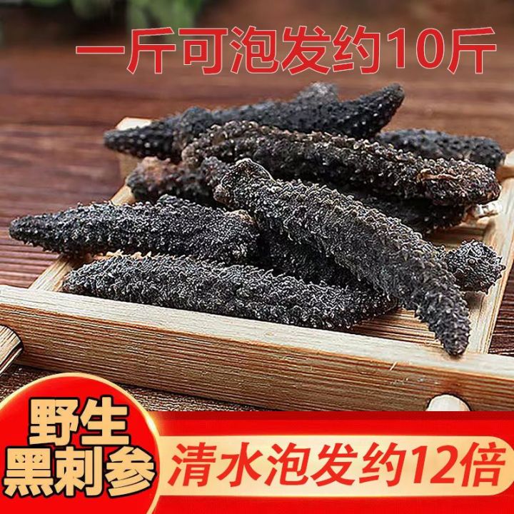 Light dried sea cucumber wild deep sea dry goods black sea cucumber net ...