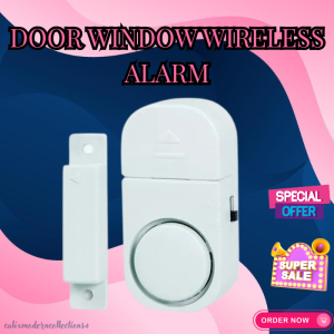 TOP SELLER DOOR WINDOW WIRELESS ALARM | Battery Powered Tape Easily Install Magnetic Sensor Protect Your Home Or Office Alarm | Security Wireless Home Window Door Burglar Security Alarm System | Door Alarm