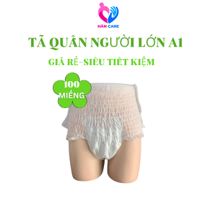 Combo 50 miếng Tã quần người lớn A1 siêu thấm - chống tràn - tiết kiệm size M size L size XL