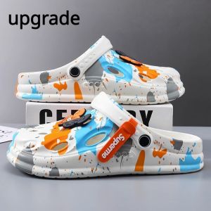 Men Cartoon Sandals Mens Indoor Wear Dual Purpose Slippers Anti Slip Beach Sandals