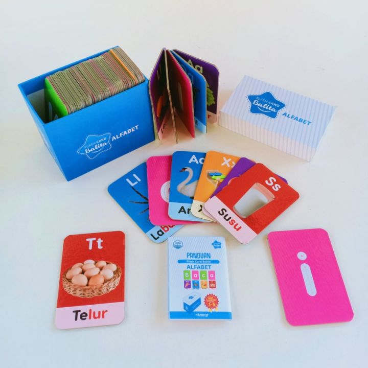 Flash Card Kartu Alfabet Balita BOX SET / Kartu Belajar Anak Alphabet ...