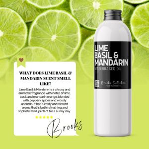 My Home LIME BASIL & MANDARIN Water Based Concentrated Water Soluble Diffuser Humidifier Fragrance