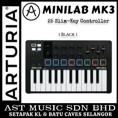 Arturia Minilab Mk3 25 Slim-Key Controller Black