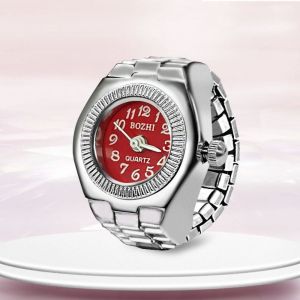 GIORGIONE STORE Punk Rings Jewelry Clock Vintage Alloy Finger Watch Ring Fashion Jewelry Retro Roman Quartz Watch Couple