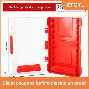 【ZTOYL】 Khoan Bit Lưu Trữ Trường Hợp Xách Tay 6.35Mm Hex Khoan Bit Trường Hợp 5 Kích Thước Chịu Nước PVC Có Thể Tháo Rời Chủ Hangable Lưu Trữ