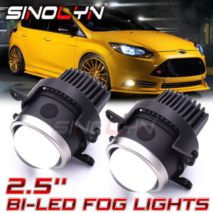 Bi LED Fog Lights For Ford FOCUS 2 3 MK2 MK3/FIESTA/FUSION/TRANSIT/Honda Civic 2.5” LED PTF Fog Lens