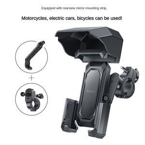Tôi biết Xe Đạp/Xe máy điện Giá để điện thoại bền tam giác kẹp với mưa che bảo vệ cho cưỡi ngoài trời
