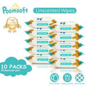 POOMSOFT Non Alcohol Small Baby Wet Wipes/Wet Tissue (10Pack/800Pcs)