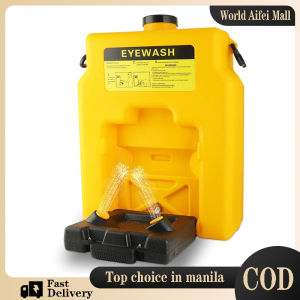 Portable Eye Washer Simple Double-Mouth Mobile Emergency Eye Washer Plastic 53L Wall-Mounted Eye Washer Factory Inspection