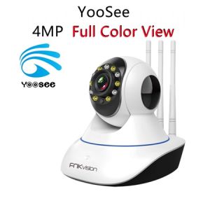 FNKvision กล้องวงจรปิดไร้สาย 5 ล้านพิกเซล กล้องวงจรปิด ภาษาไทย 3เสา FHD IP Camera มองเห็นในที่มืดAPP：V380 Pro