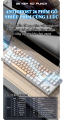 Bàn phím cơ có dây SMAILWOLF SK16 thiết kế TKL 87 phím nhỏ gọn sử dụng BLUE SWITCH có đèn led 7 màu 17 chế độ cực đẹp dành cho game thủ. 