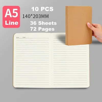 NFS 10PCS Notebook Set A5 Oil Painting Coil Composition Notebook Writing Notebook School Supplies 60 sheets notebook set 10 pcs for high school Elementary Stationery