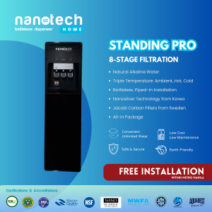 Nanotech Home Tabletop Pro Bottleless Dispenser - Natural Alkaline Water Purifier Hot/Cold/Ambient Purifier