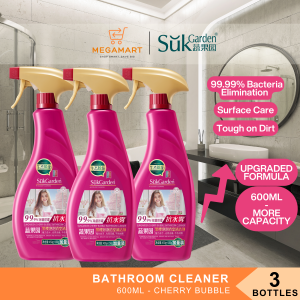 [MegaMart.sg] SukGarden Household Cherry Bubble Fragrance Bathroom Spray Cleaner