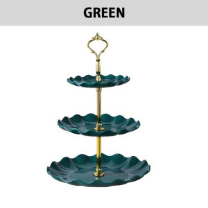 <𝙇𝙖𝙯𝙎𝙜𝙈𝙖𝙡𝙡> 3 Tier High Tea Stand Dessert Cupcake Cakes Fruit Party Serving Platter Tray Food Tower Plates