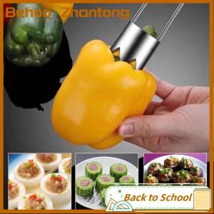 Behoo Stainless Steel Fruit Core Remover Apple Pear Bell Peppers Pitter Extractor Tool Versatile Vegetable Core Puller Kitchen Gadgets