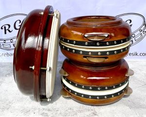 Rebana Hadroh Kayu Jati Satu Set Bas Banjari