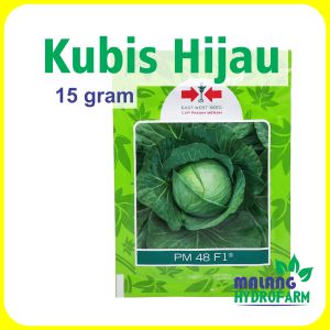 Benih Kubis Hijau PM 48 F1 15 gram Cap Panah Merah dataran menengah tinggi unggul bibit biji sayur kol ijo hydroponik hidroponik