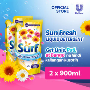 [BUNDLE OF 2] Surf Sun Fresh Laundry Liquid Detergent 900ML Pouch