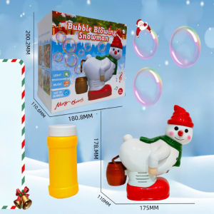 Santa Claus Bubble Machine Farting Bubble Blower Fun Kids Toy Christmas Party Entertainment Holiday Bubble Maker Novelty Gift Idea