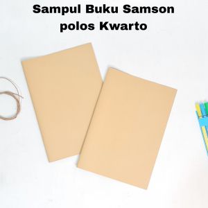 SOS Sampul Buku Samson Polos Kwarto/kecil (20lb) / Sampul Buku