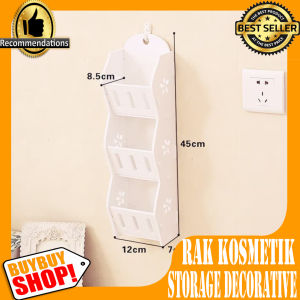 Storage Decorative Rack Shabby chic rak cosmetik remot / Rak penyimpan kosmetik hp remote / Furniture & Organisasi / Tempat Penyimpanan / Lemari Serbaguna Penghemat Tempat