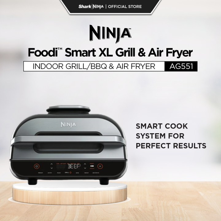 Ninja Foodi Smart XL Grill & Air Fryer with Digital Probe, Indoor